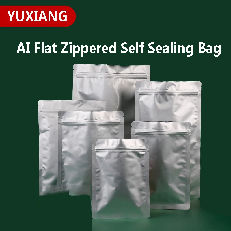 Aluminum Foil Flat Bottom Zipper Custom Printing to Store All Kinds Of Food Packaging Bags 50 PCs/Lot