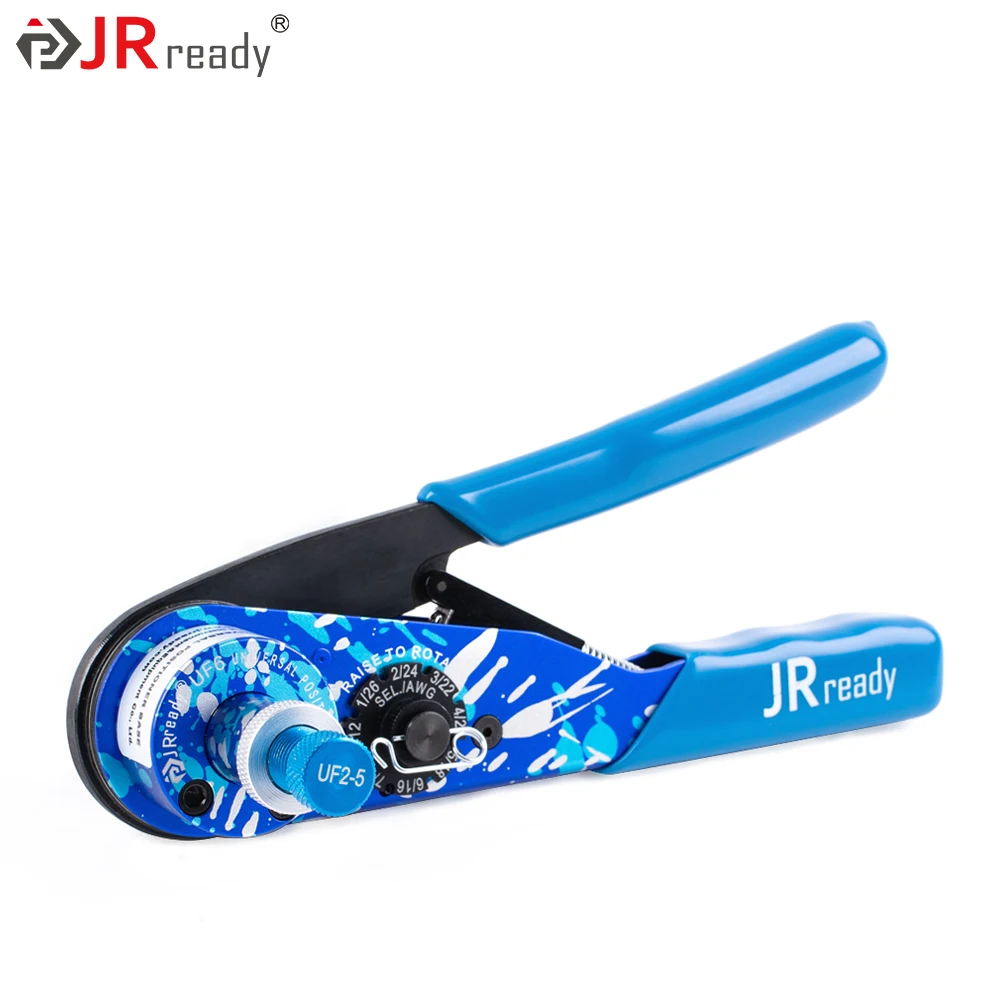 jrready crimper ajustavel e uf6 uf25 crimpador posicaoer universal para conectores terminais da serie han contatos 1226awg st2144 01