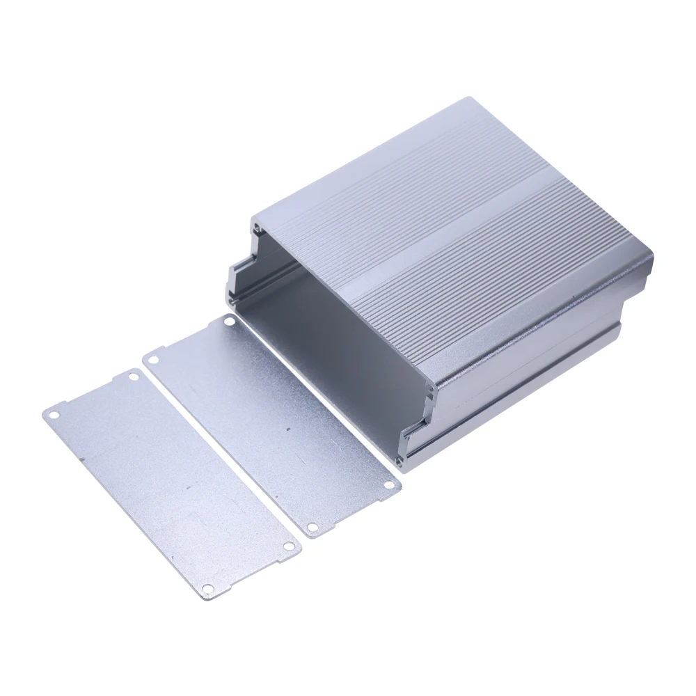 Aluminum Alloy Profile Shell Silver Enclosure Case  Lightning Arrester Shell  Power Supply Box  40x97x100mm