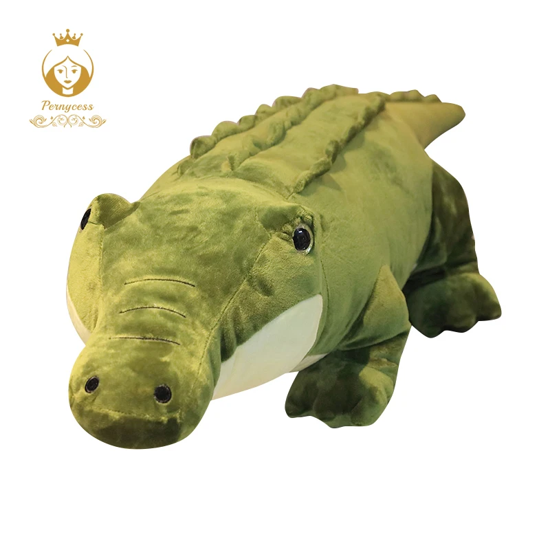 1PCS 90/120cm Cartoon Stuffed Animal Real Life Alligator Plush Toy Simulation Crocodile Dolls Sofa Bedroom Pillow Christmas Gift