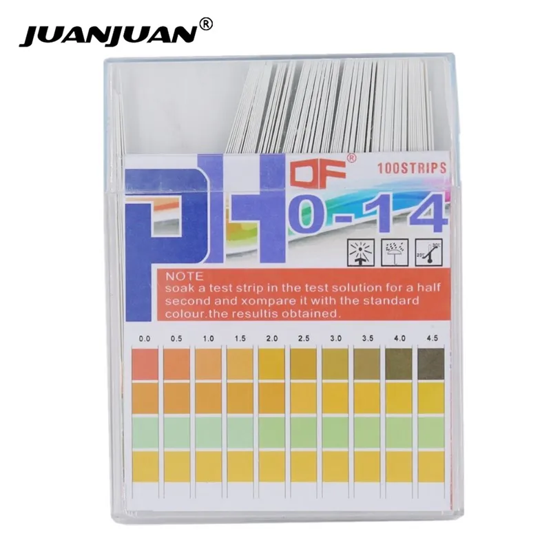 Tiras de prueba de pH, escala 0-14, papel de prueba de tornasol prémium, Ideal para probar el nivel de pH del agua, 100 de descuento, 40% unidades