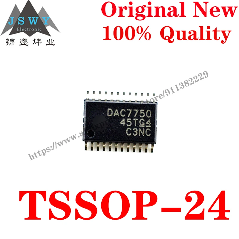 

5~10 PCS DAC7750IPWP TSSOP-24 Semiconductor Digital to Analog Converter-DAC IC Chip with for module arduino Free Shipping DAC775