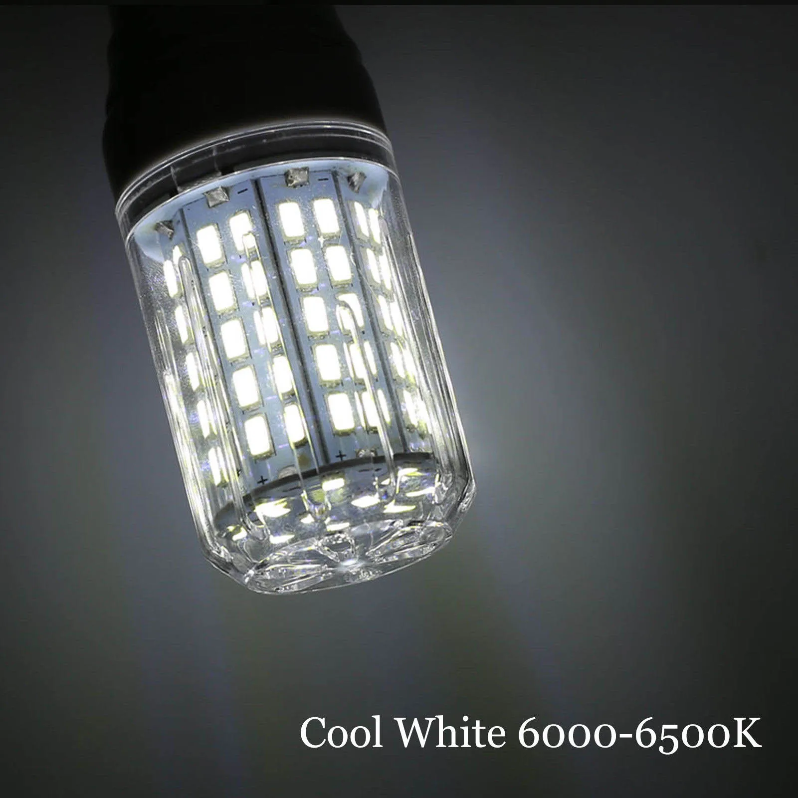 Bombillas LED de maíz para el hogar, lámpara blanca de alta potencia, 27LED, 7W, 5730 SMD, 110V, 220V, 12V, 24V, E14, E27, tornillo SES ES