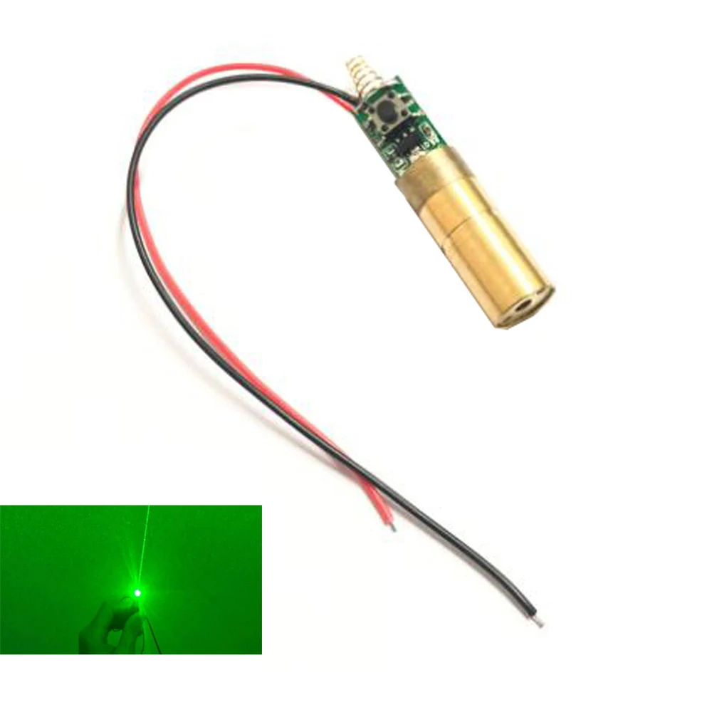 

532nm 50mw 12mm Green Laser Diode Module 3V With Switch Transmitter