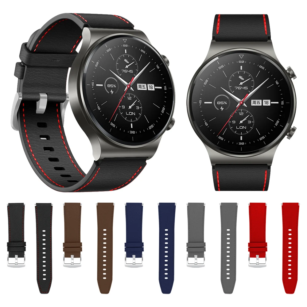

Кожаный ремешок для Huawei Watch GT 2 Pro, сменный ремешок для часов Huawei gt2 Pro