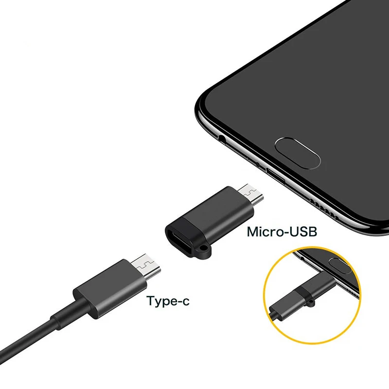 Type C Female to Micro USB Male Cable Adapter Converter for Xiaomi Redmi Huawei Meizu Samsung Galaxy S7 Microusb Android Phone