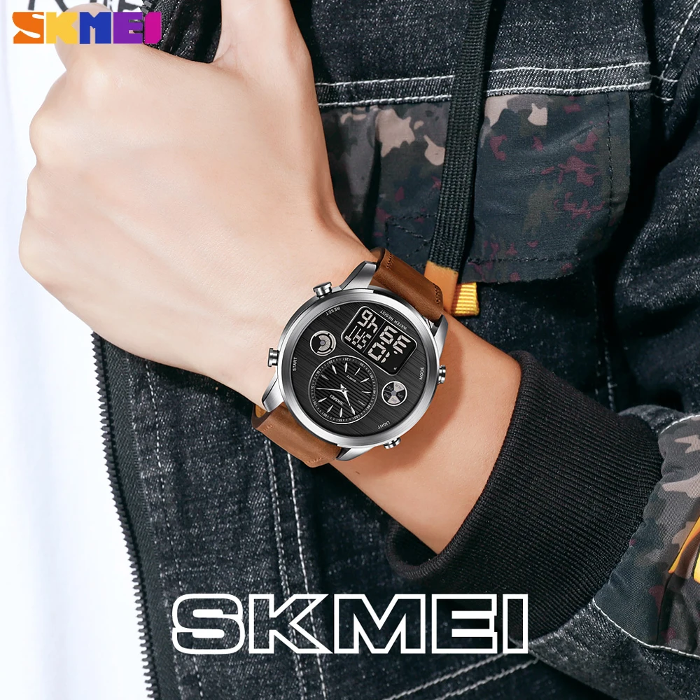 SKMEI Luxury Digital Mens Watch Sports Electronic Chrono Daylight Saving Time Male Clock Waterproof Wristwatch Relogio Masculino