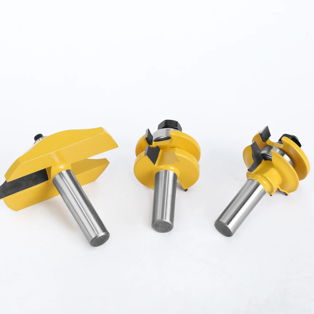Imagem -04 - Grande Rail e Stile Ogee Lâmina Cortador Painel Gabinete Router Bit Grupo Faca Tenon Porta Ferramentas de Madeira Pcs 12 mm na Haste 03133