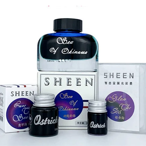 Imagen 2 del producto Pluma estilográfica Gradual de 18ml, botella de tinta sin carbono para caligrafía, pluma de inmersión de vidrio, suministros estacionarios para oficina escolar, regalo