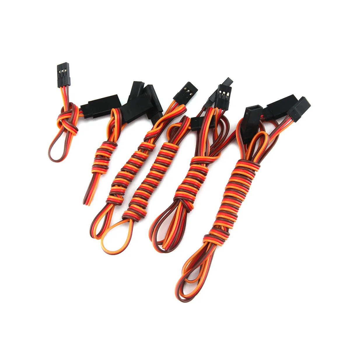 10 unids/set 60 núcleos 22AWG Cable de extensión Servo Cable Cale JR enchufe 15cm 30cm 50cm 60cm 90cm 120cm para modelo RC