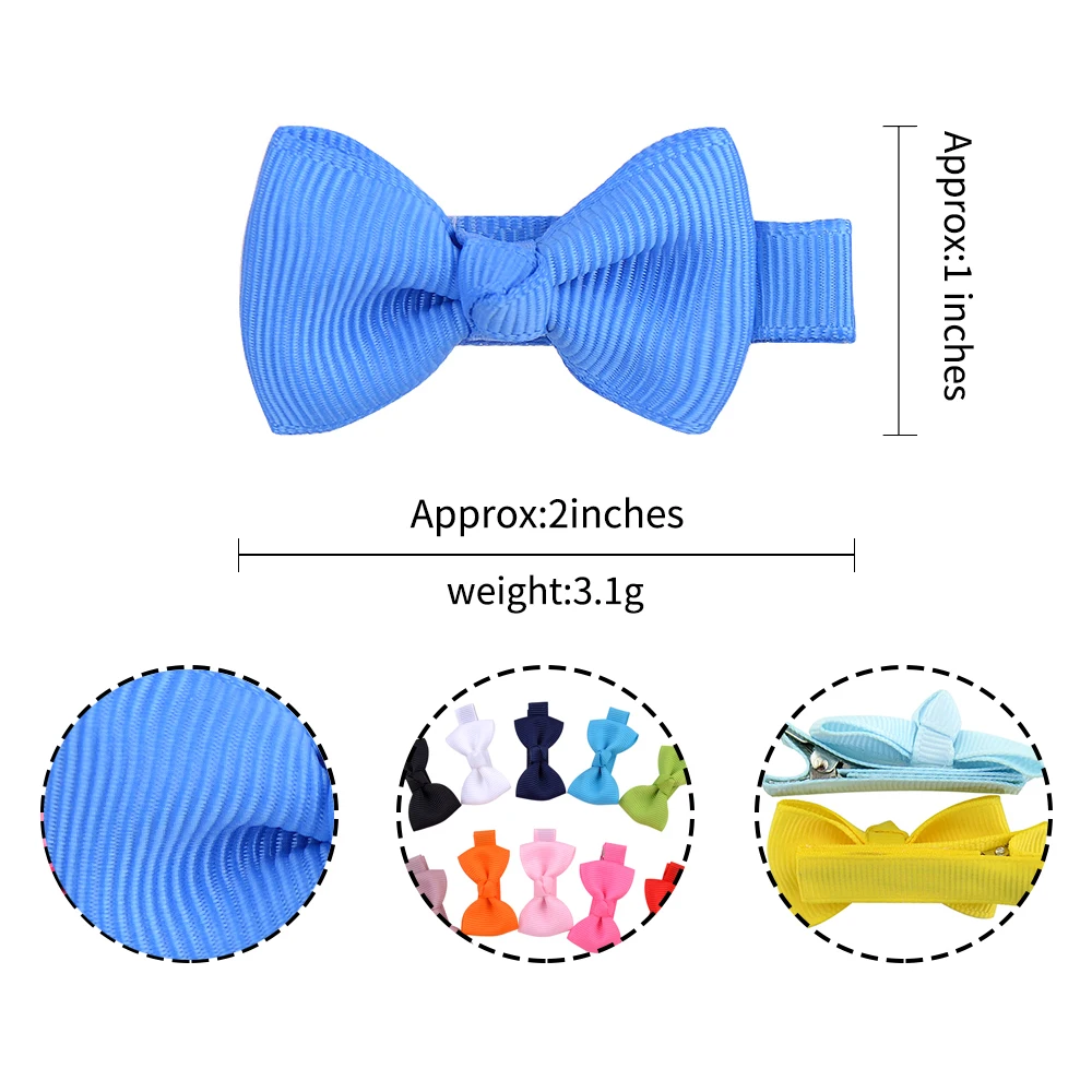 1 piece 1.96 Inch Girls Small Hair Clips ribbon Covered clip With Colorful kids Hair pins Hairgrip headwear Hair Accessories 795