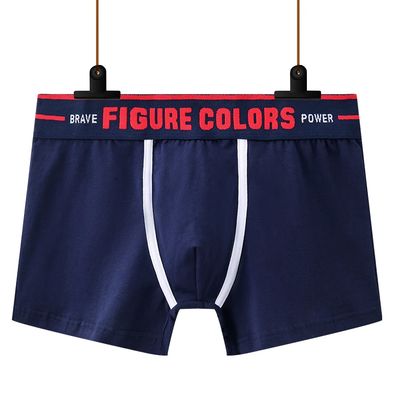 FC Men Underwear Cotton Boxers Panties Comfortable Breathable Mens Underpants Sexy Solid male boxershorts men Trunk fashion boy