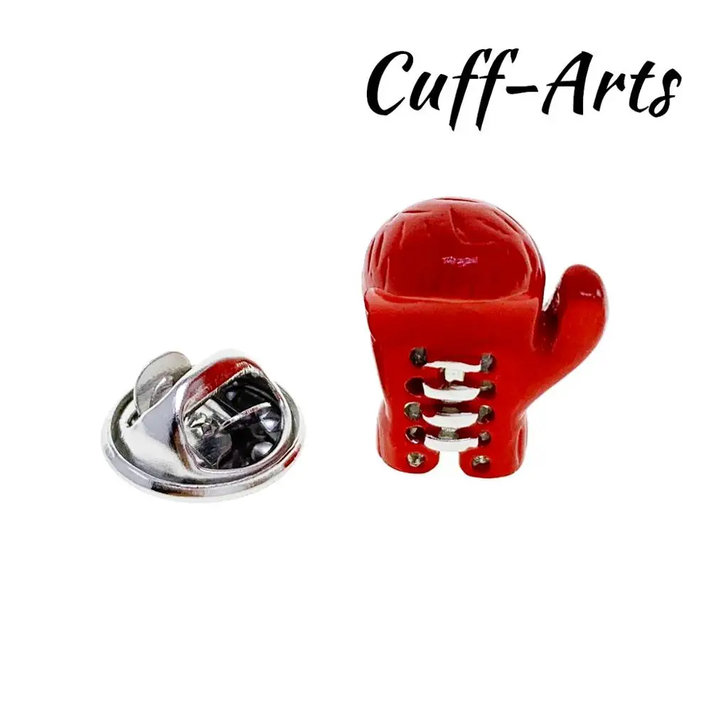 Lapel Pin Badges for Men Red Boxing Glove Lapel Pin Badge Brooches 2019 Novelty Lapel Pin By Cuffarts P10377