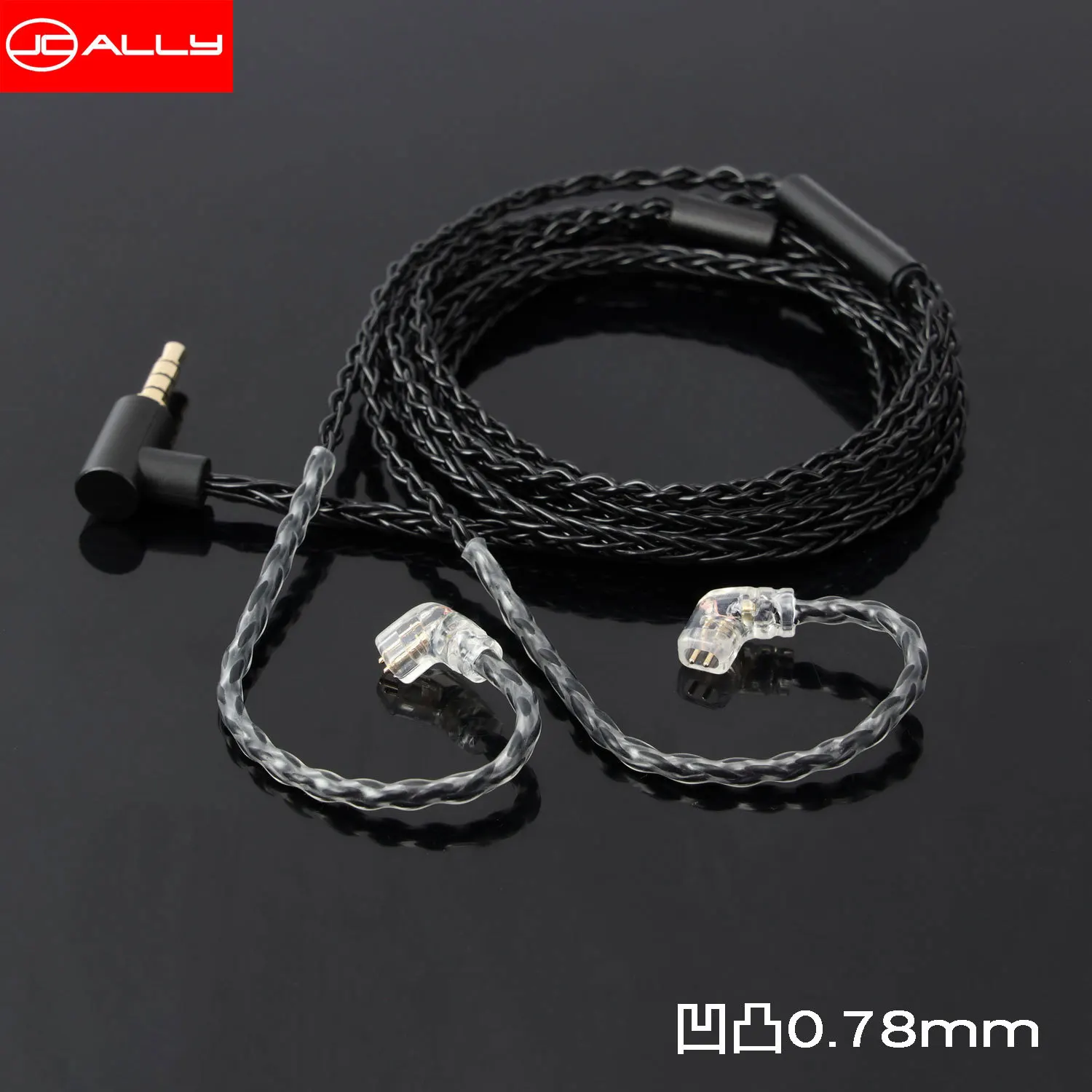 NEW For Shure Mmcx A2DC 0.78m KZ/TRN/QDC/ZSN/UE/CCA ZS10 PRO Earphone Cable 8N with Mic Upgrade Cable Oxygen-free Copper Cable