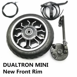 DUALTRON mini DTmini aluminum Front wheel with brake and tyre update rim replacement MINIMOTORS DT mini electric scooter