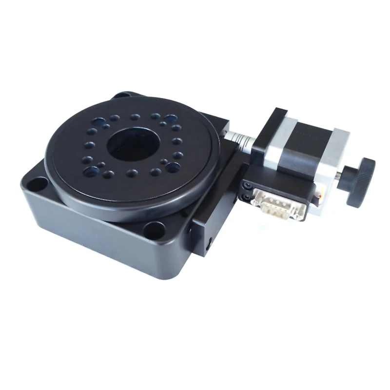 PX110-100 Electric Rotating Machine Optical Rotating Platform Motorized Rotation Stage 100MM Bearing Scale