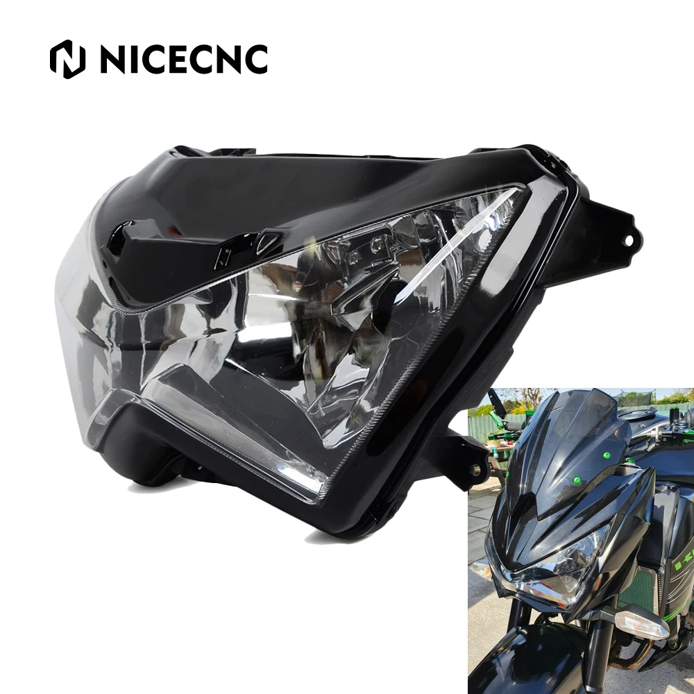 Motorcycle Headlight Headlamp Assembly for Kawasaki Z800 Z250 2013 2014 2015 2016 Z800 Z250 Front HeadLights Shell Case