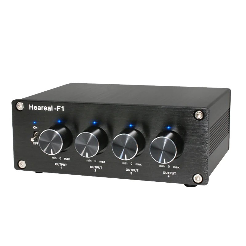 

Lossless audio 1 in 4 out splitter HiFi splitter switch switch one in four out