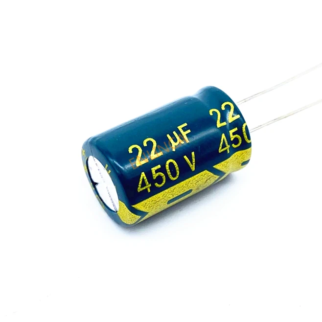 

3pcs/lot 450v 22UF 450v22UF Low ESR/Impedance high frequency aluminum electrolytic capacitor size 13*20 20%