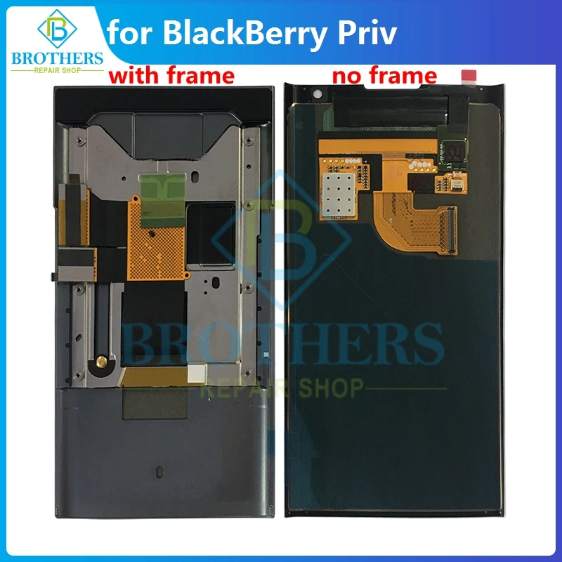 LCD Display For Blackberry Priv Touch Screen Digitizer LCD Screen for Blackberry STV100-4 STV100-3 LCD Assembly 5.4'' Phone Part