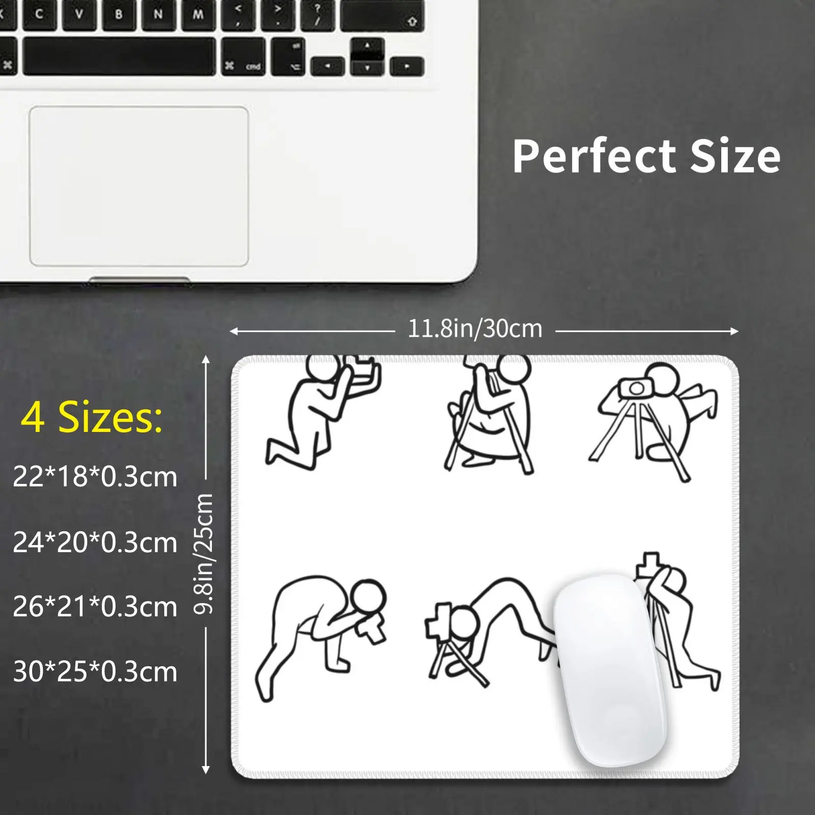 Funny Camera Sutra Gift Design Design Product Mouse Pad DIY Print Cushion Camera Avid Snapper Camera Lover Great