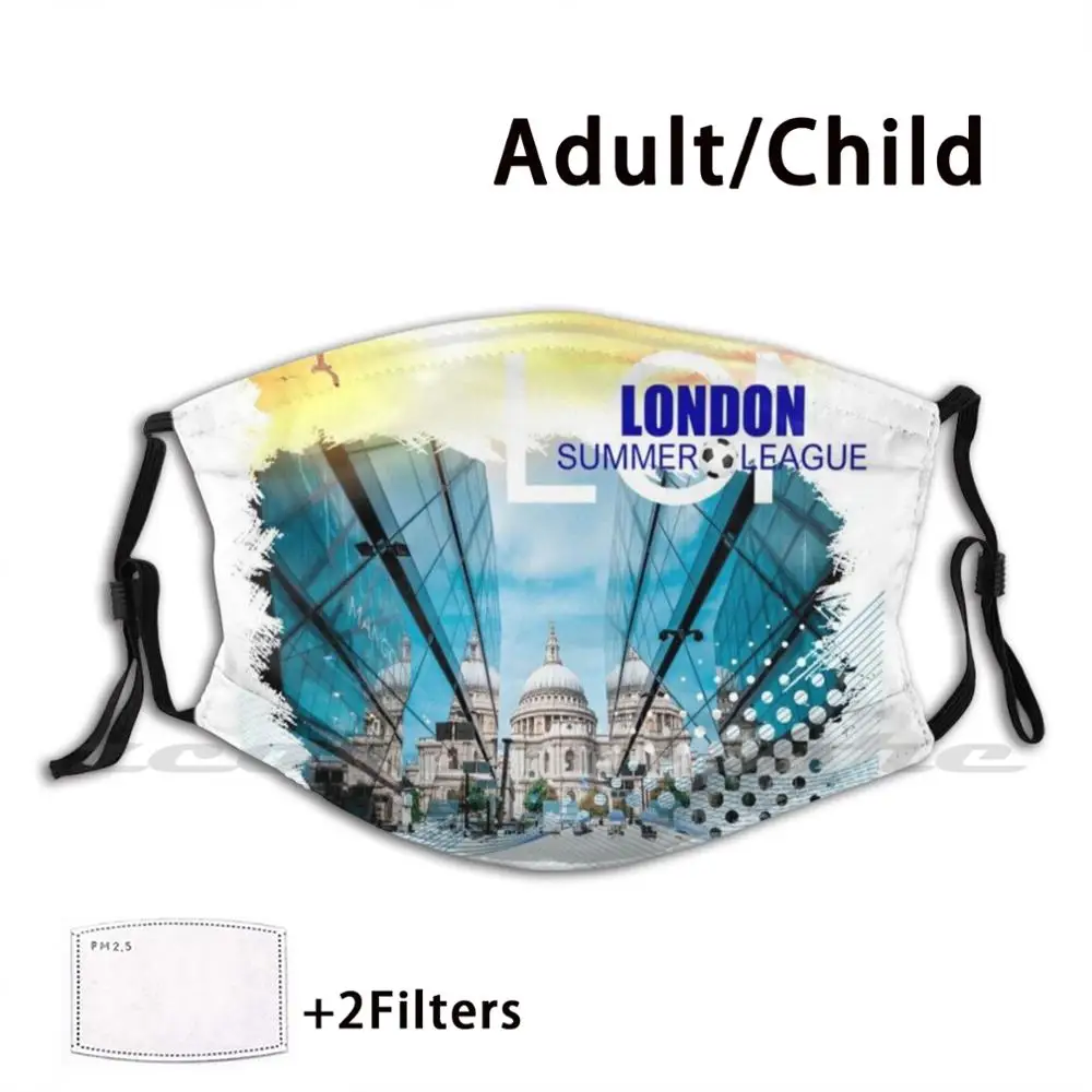 St. Pauls Cathedral Of London-Summer Lon 13 Washable Trending Customized Pm2.5 Filter Mask London St Pauls Cathedral