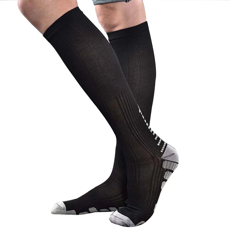 Running Men Women Socks Sports Compression Tube Socks Support Nylon Unisex Outdoor Racing Long Pressure Stockings