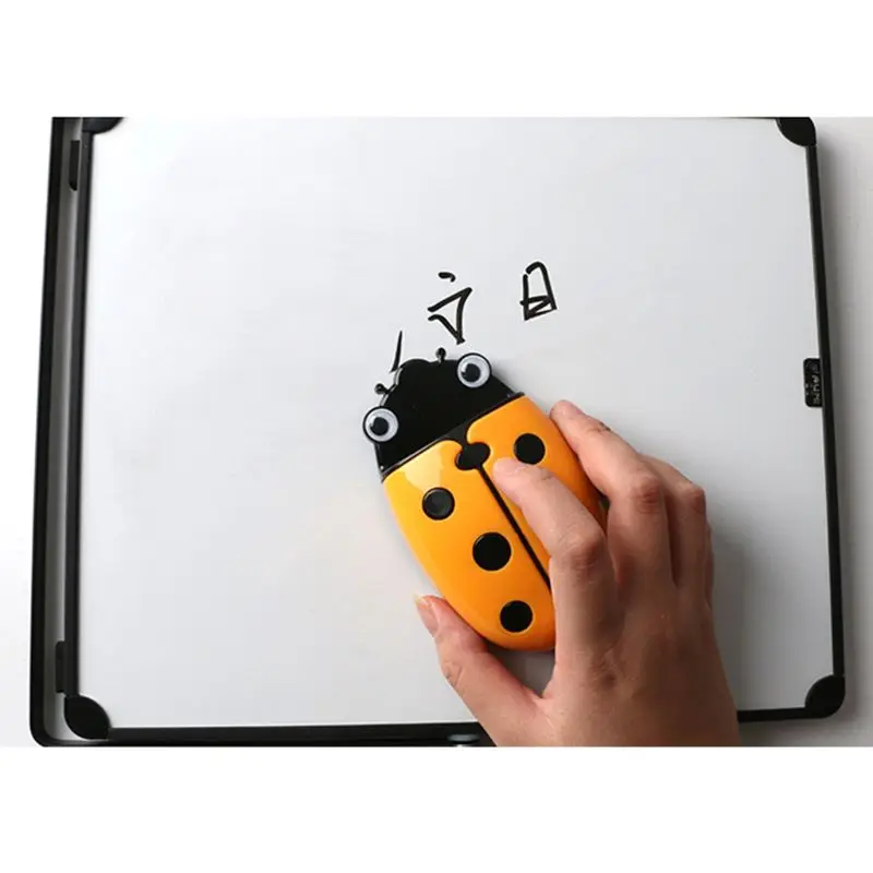 Cute Ladybug Fridge Magnetic Storage Box Eraser Whiteboard Pen Organizer Holder 