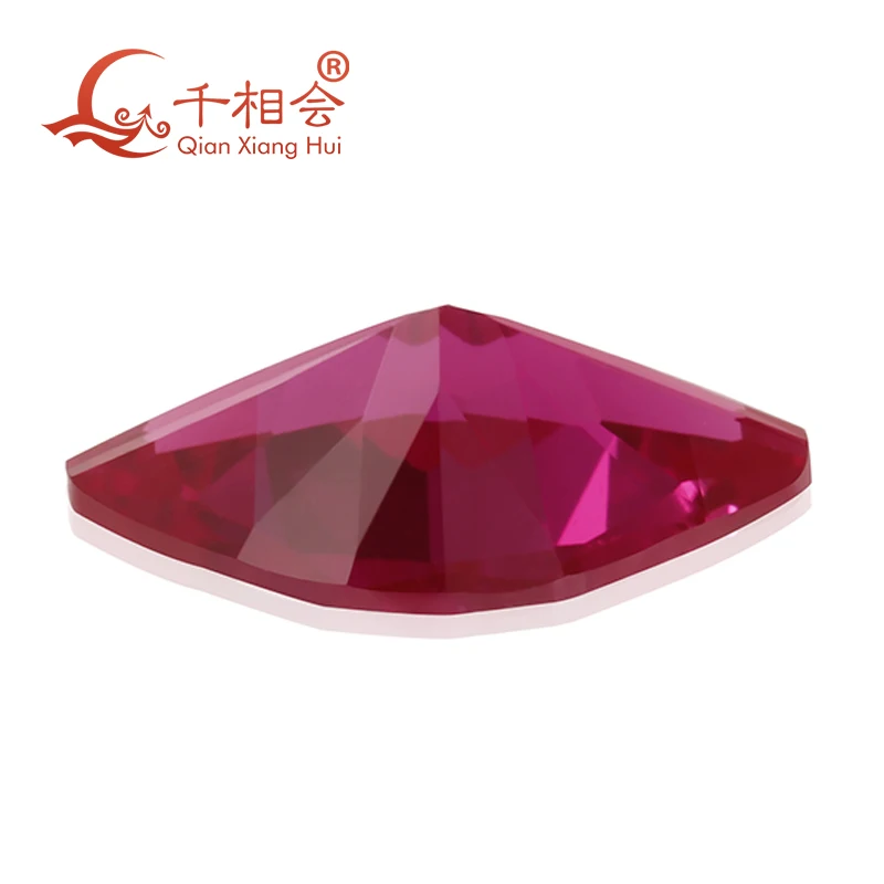artificial ruby Attractive lips shape red color corundum loose stone for jewelry 5