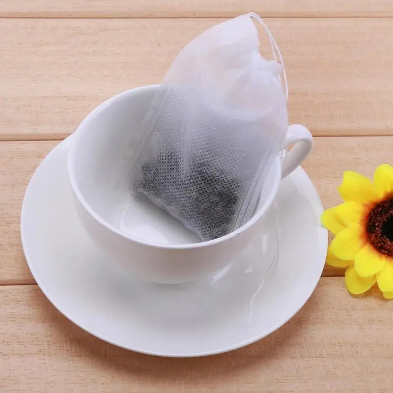 100Pcs/Lot Teabags 7X9/6X8/5.5 X 7Cm Empty Scented Tea Bags Food Grade Non-Woven Fabric Spice Filters Kitchen Accessories