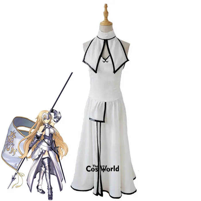 

FGO Fate Grand Order Stage 3 Joan of Arc Jeanne d'Arc Backless Dress Uniform Outfit Games Customize Cosplay Costumes