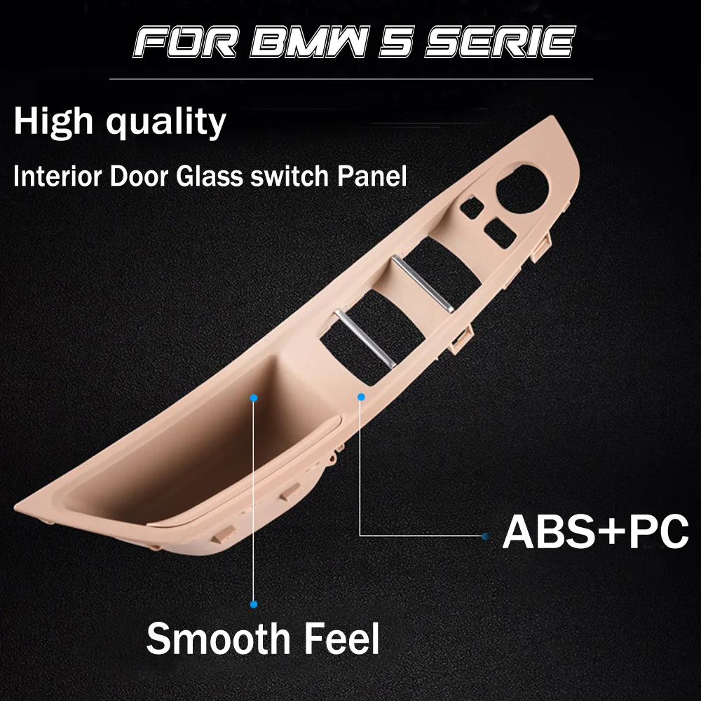 For Bmw 5 Series F10 F11 F18 Door Inner Handle Left Front Door Interior Door Panel Driver'S Seat Button Switch Frame Storage