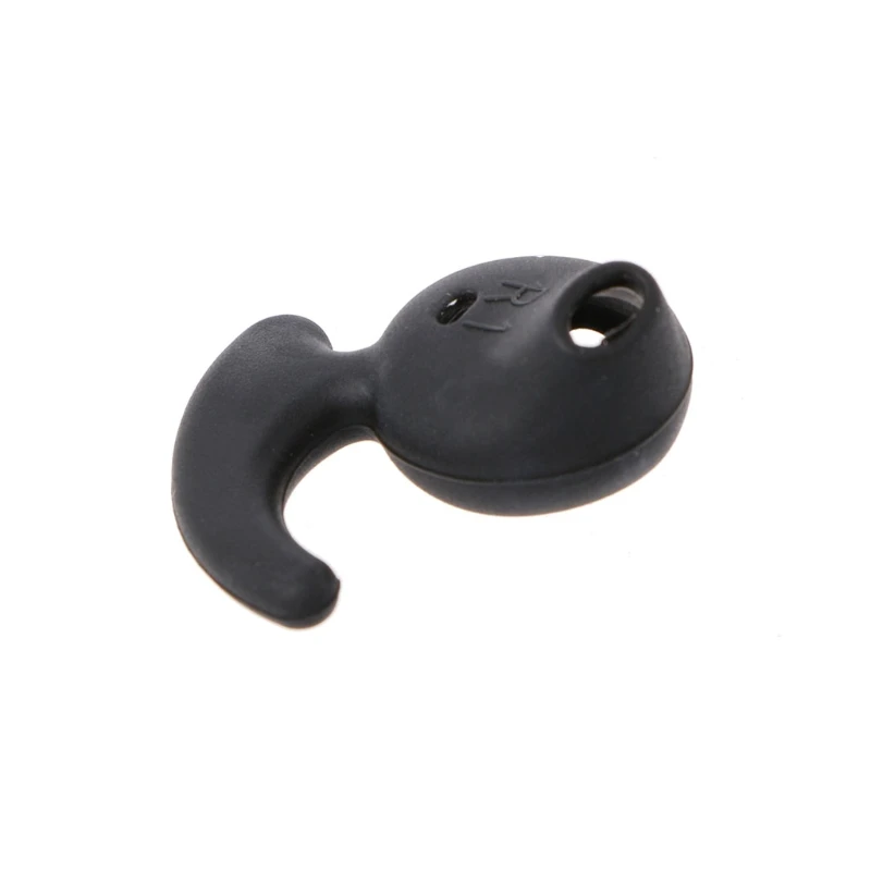 2 Pairs Black Silicone Earbud Eartip Replacement For Samsung S6 Sports Earphone