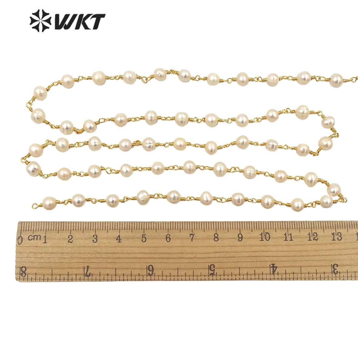 

WT-RBC032 WKT Wholesale New Arrival For Neckalce Chain Jewelry Finding Freshwater Pearl Beads Rosary Necklace DIY ACC