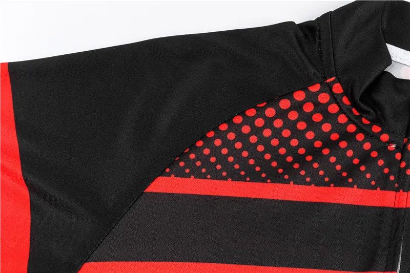 Red Pro Bicycle Team Kurzarm Maillot Ciclismo Herren Radtrikot Sets Sommer Atmungsaktive Fahrradbekleidung Anzug – Detail 13