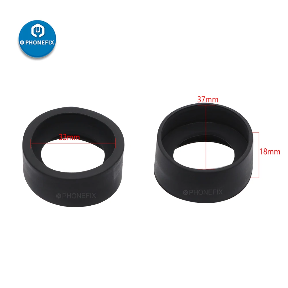 2pcs Soft Rubber Eyepiece Eye Shield 32-33mm Eye Guards Cups For Binocular Stereo Microscope Accessories Eye Shields Protection