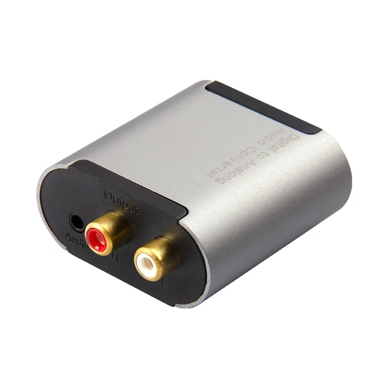 TODN Convertidor de Audio Digital a analógico, amplificador óptico RCA coaxial a L/R, adaptador