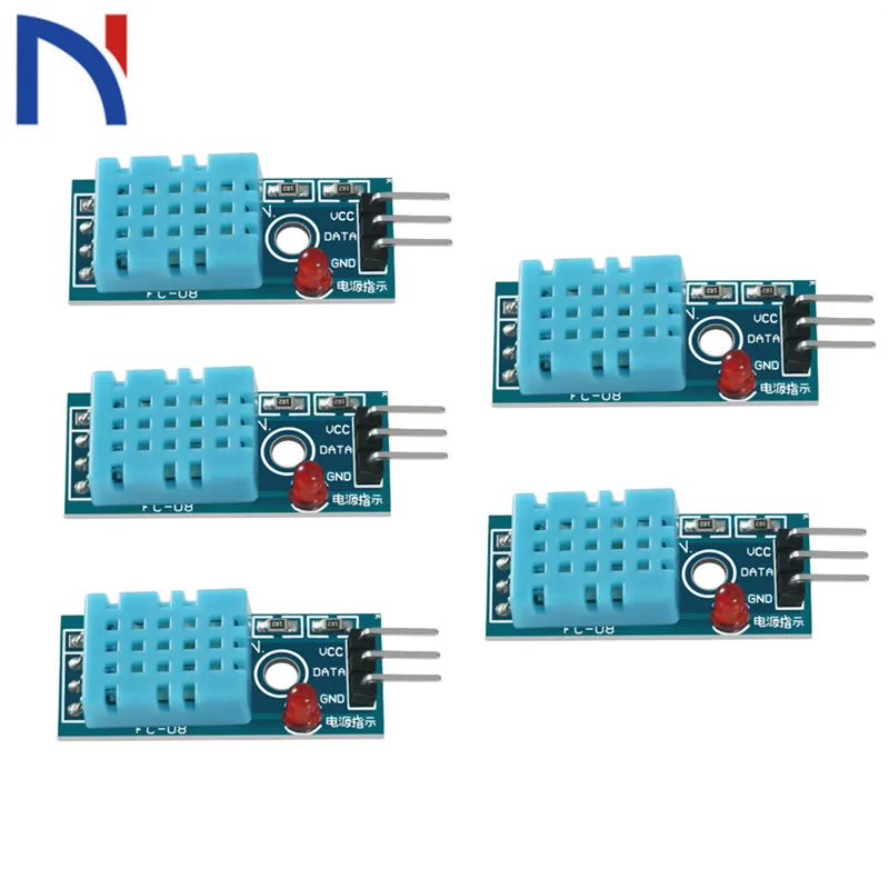 

5Pcs/lot Humidity Sensor Module DHT11 For Arduino Raspberry UNO Digital Temperature DHT11 Humidity Sensor Module for Arduino