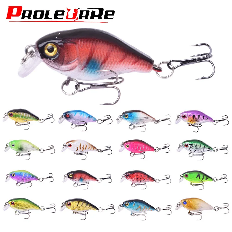 1pcs Crank Wobbler Fishing Lure 45mm 4g Japan Mini Floating Crankbaits Trout Bass Artificial Plastic Hard Bait Pike Fish Tackle