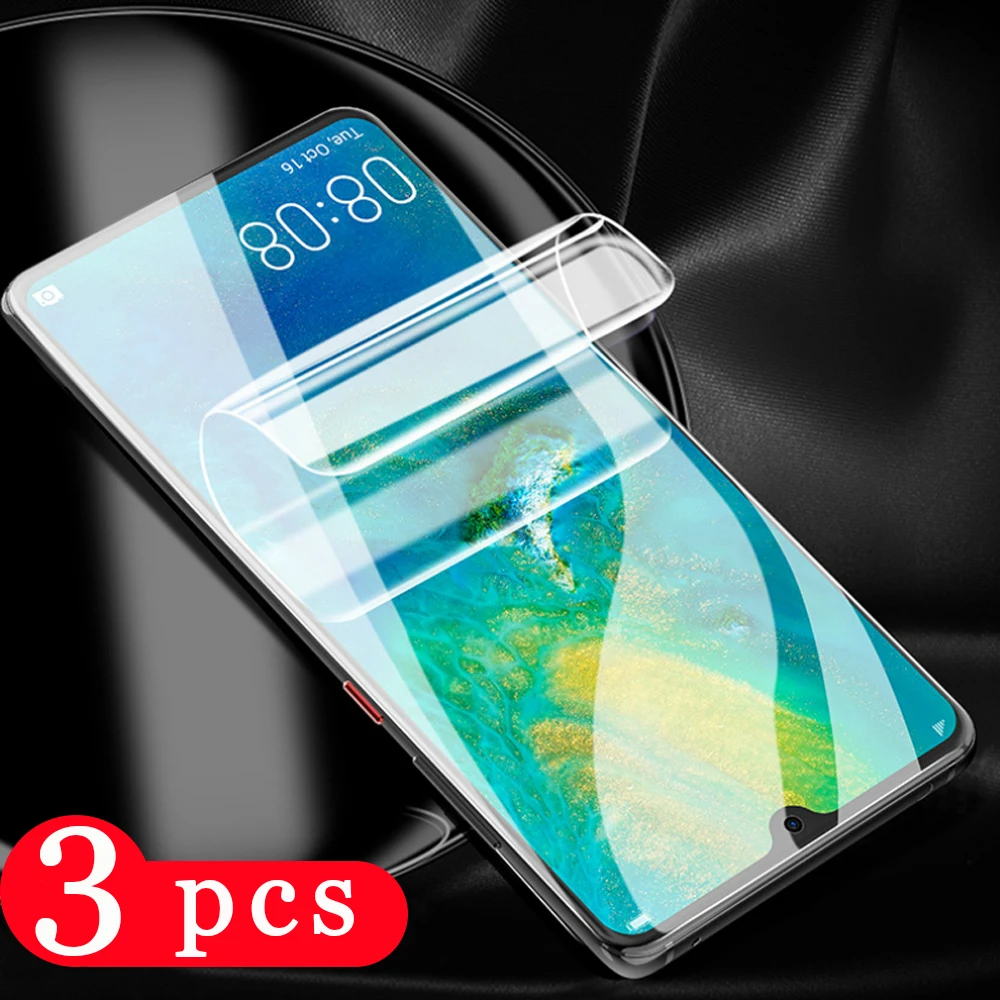 3Pcs soft full cover for huawei nova 3 3i 3E 4 4E 5 5i pro 5T 5Z hydrogel film protective Not Glass phone screen protector film