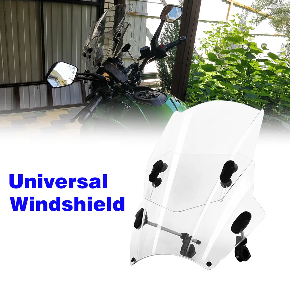 Motorcycle Windscreen Windshield Universal For Yamaha MT125 FZ1 FZ6 FZ8 FZ8N XJ6 MT-01 MT03 MT09 MT07