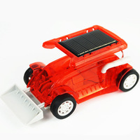 Mini DIY Solar Car Toy Energy Crazy Solar Bulldozer Toy Solar Engineering Vehicle Children Science Educational Toys