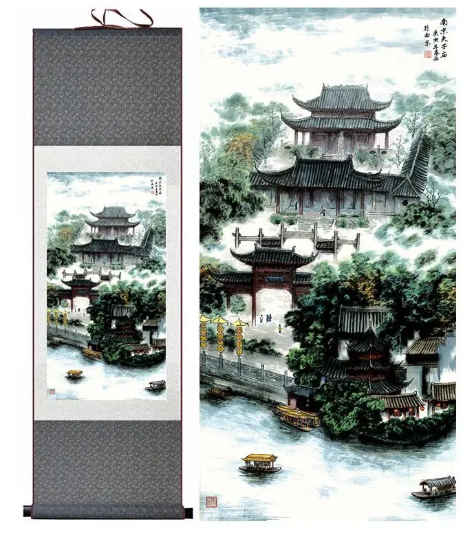 

landscape painting Home Office Decoration Chinese scroll painting landscape art painting landscape painting