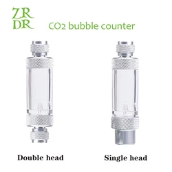 ZRDR aquarium Check Valve-Regulator Diffuser Reactor Single-Head or Dual-Head Aquarium CO2 Bubble Counter Air Pump Accessories
