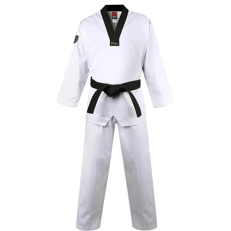 New Taekwondo Clothing Adult Children Kids Karate Suit Martial Arts Training Sets Kung Fu Uniform For Women Men White Belt