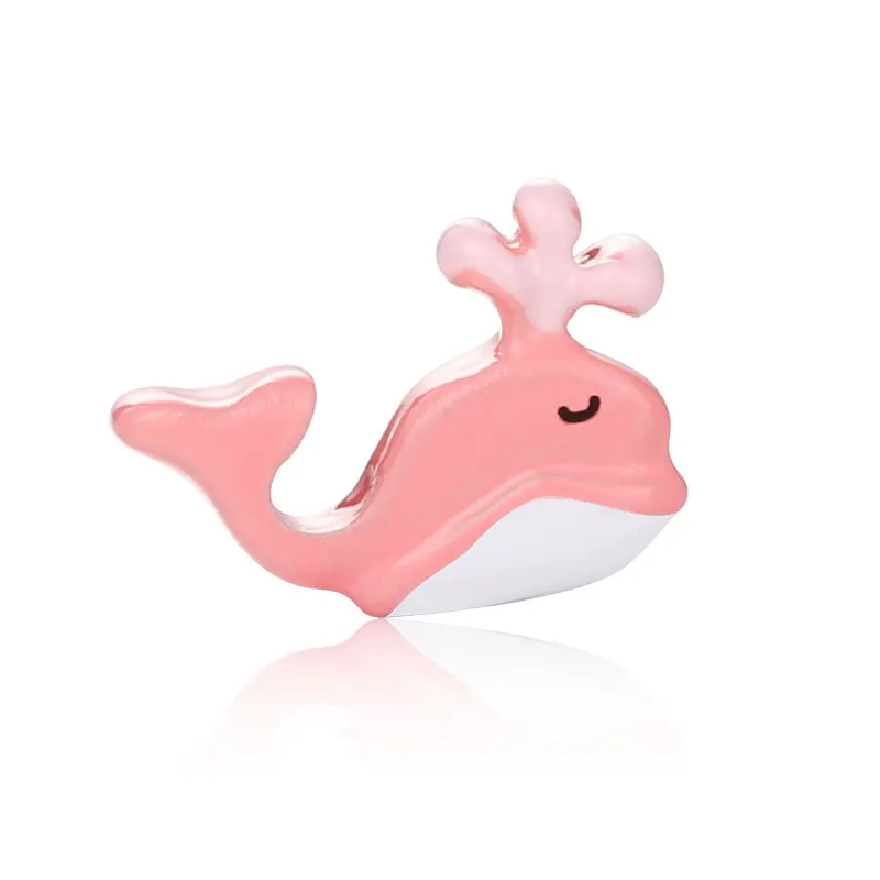 10pcs Pink Whale Custom Floating Charms for Glass Locket Watch Necklace Bracelet