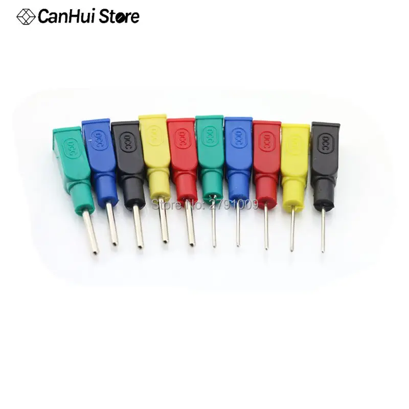 5Pcs/lot DCC Copper 4mm Banana Female To 1/2mm Pin Tip Head For Multimeter Test Probes Wholesale