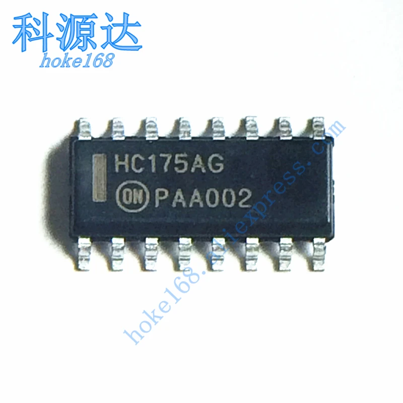 10 unids/lote MC74HC175ADR2G SOIC16 HC175AG MC74HC175 en Stock