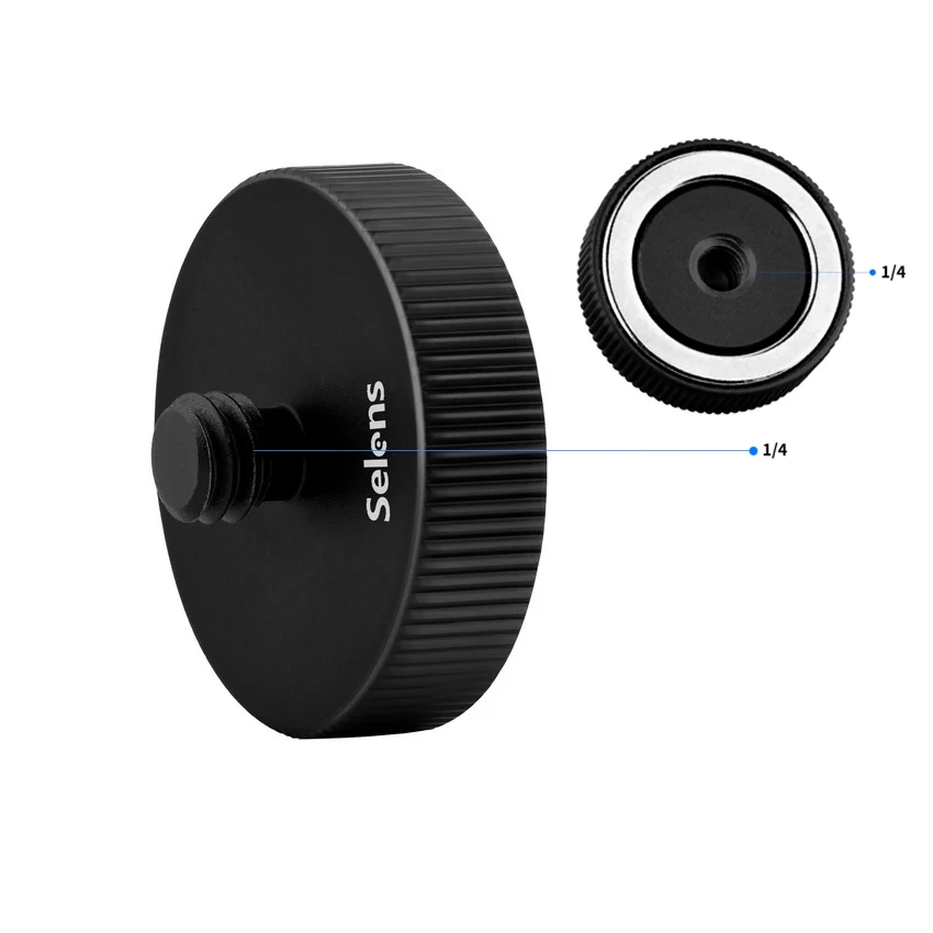 Selens المغناطيسي جبل حامل 1/4 20 الخيوط ل GoPro بطل 8 7 6 5 4 شاومي يي 4k SJCAM SJ4000 EKEN H9 عمل كاميرا الملحقات