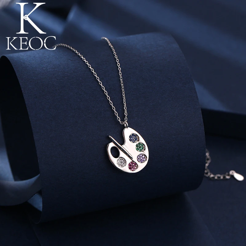 Keoc New  Color Palette Women Necklace Jewelry Pendant Gifts For Women Sister Friend Birthday Party  Jewelry Personalized Gift